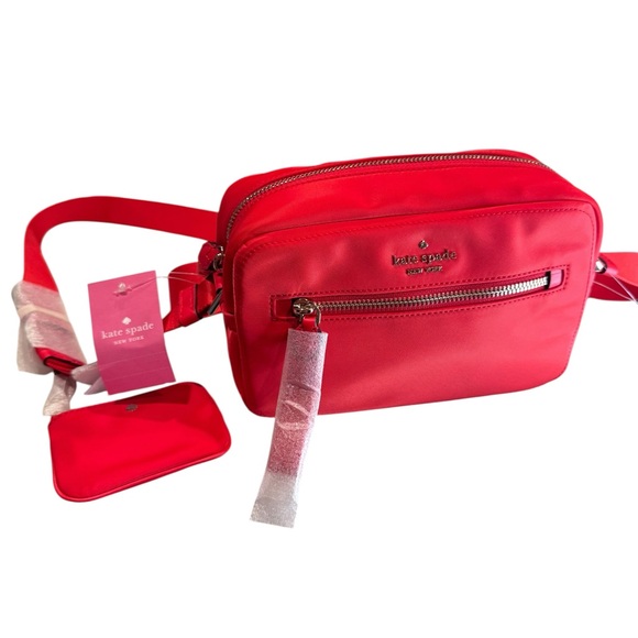 kate spade Handbags - Kate Spade New York Chelsea camera bag in red nylon , NWT